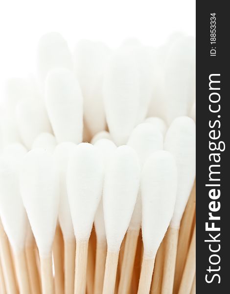 Group of white and clean cotton stick. Group of white and clean cotton stick