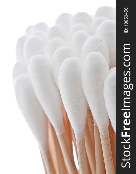 Group of white and clean cotton stick. Group of white and clean cotton stick