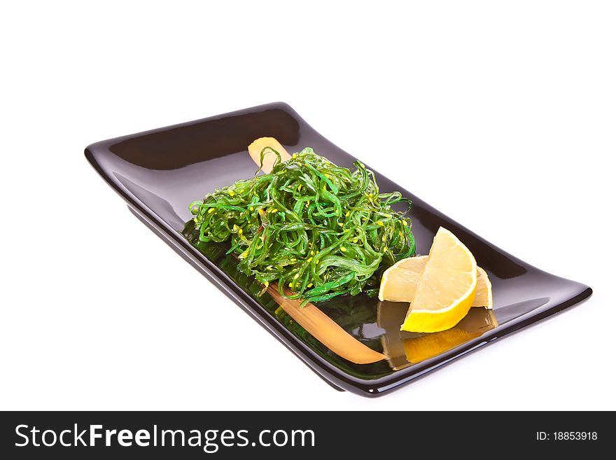 Plate With Chuka Salad