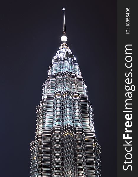 Kuala Lumpur, Malaysia, Petronas Towers, Detail view