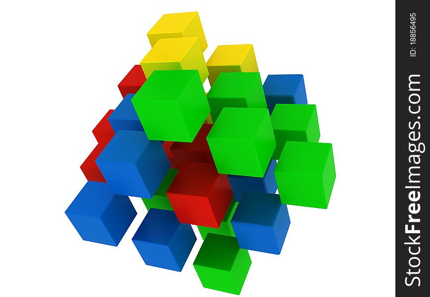 Colored Puzzle Cube