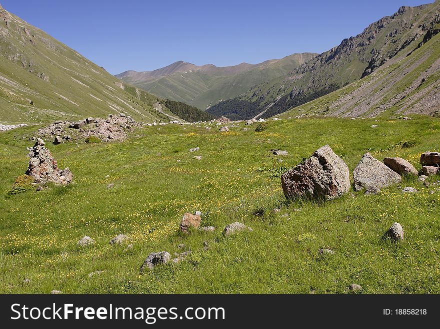 Mountains in the Caucasus. Russia. Mountains in the Caucasus. Russia