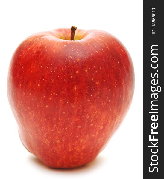 Red apple on white background. Red apple on white background