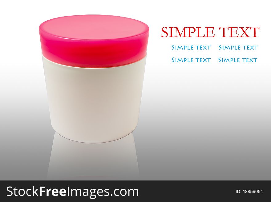 Blank Can with any cream isolated on the white background with clipping path. Blank Can with any cream isolated on the white background with clipping path