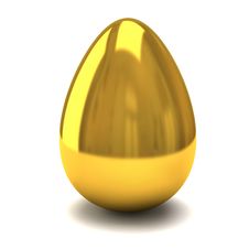 Golden Egg Royalty Free Stock Photography Golden Egg Royalty Free Stock Photography