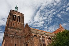 Brick Gothic Church Royalty Free Stock Image Brick Gothic Church Royalty Free Stock Image