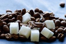 Coffee And Sugar. Stock Photo