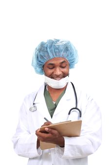 Doctor With Notepad Stock Photography Doctor With Notepad Stock Photography
