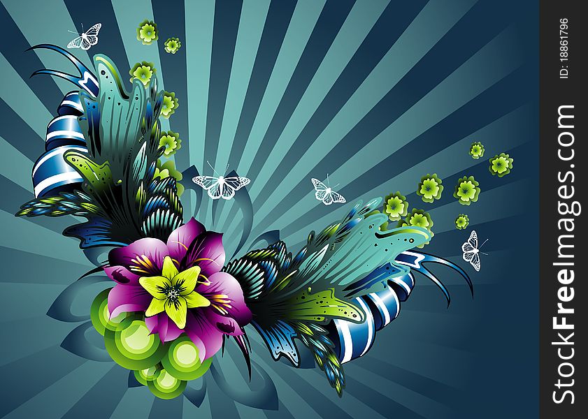 Background Flower Illustration