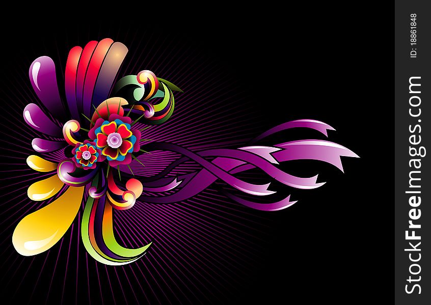 Background afantasy flowers colors illustration. Background afantasy flowers colors illustration