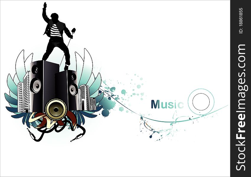 Background afantasy music illustration. Background afantasy music illustration