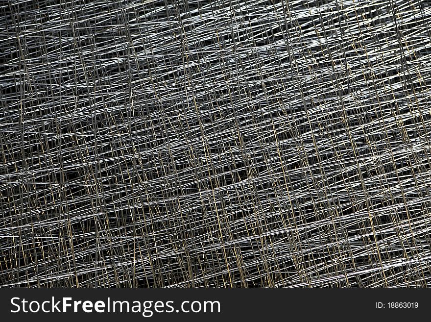 Closeup of Industrial wire background