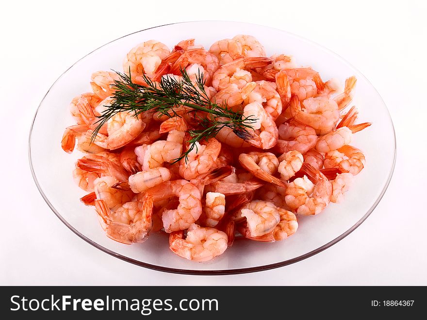 Shrimps On A Plate