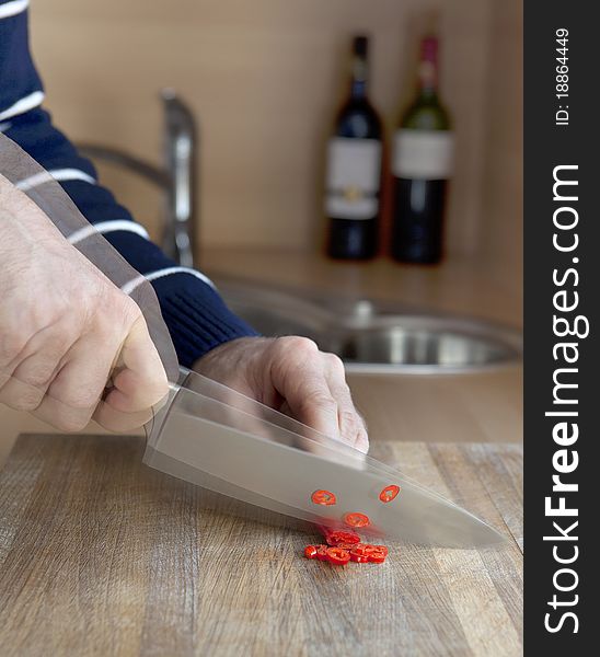 Fast Cutting Of A Pepperoni