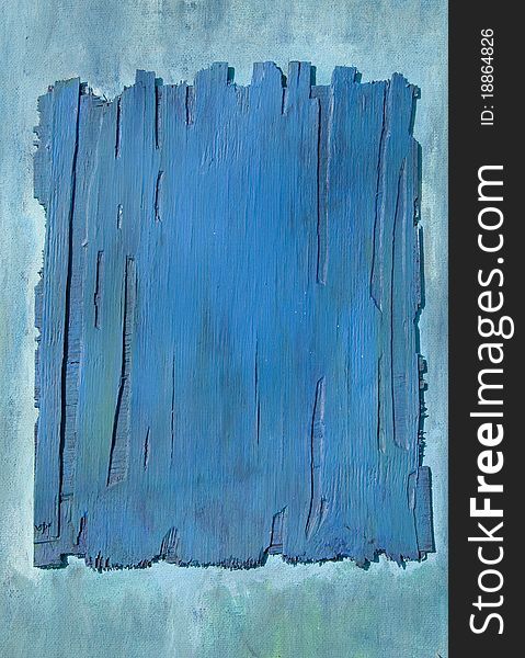 Acrylic painted old plywood blue background. Acrylic painted old plywood blue background