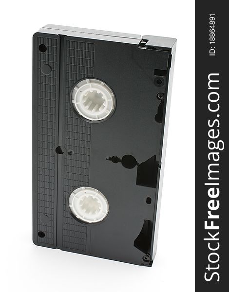 VHS tape isolated on a white background