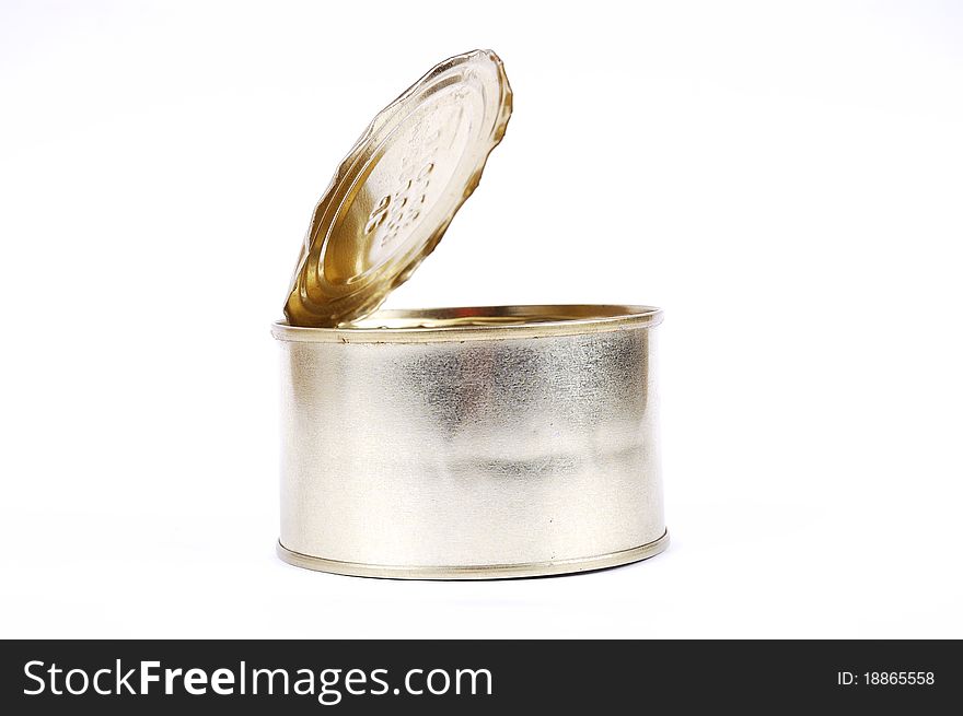 Canning jar on a white background