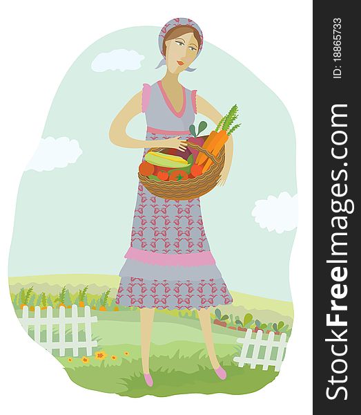 Woman With Vegetables