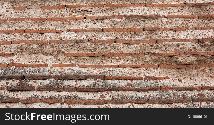 Roman Brick Texture Wallpaper
