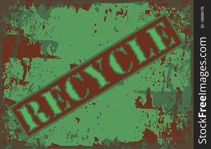 Recycle metal rusty background vector