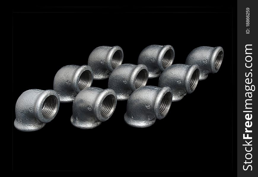 Plumbing Zinc Coated Fittings Free Stock Images & Photos 18866259