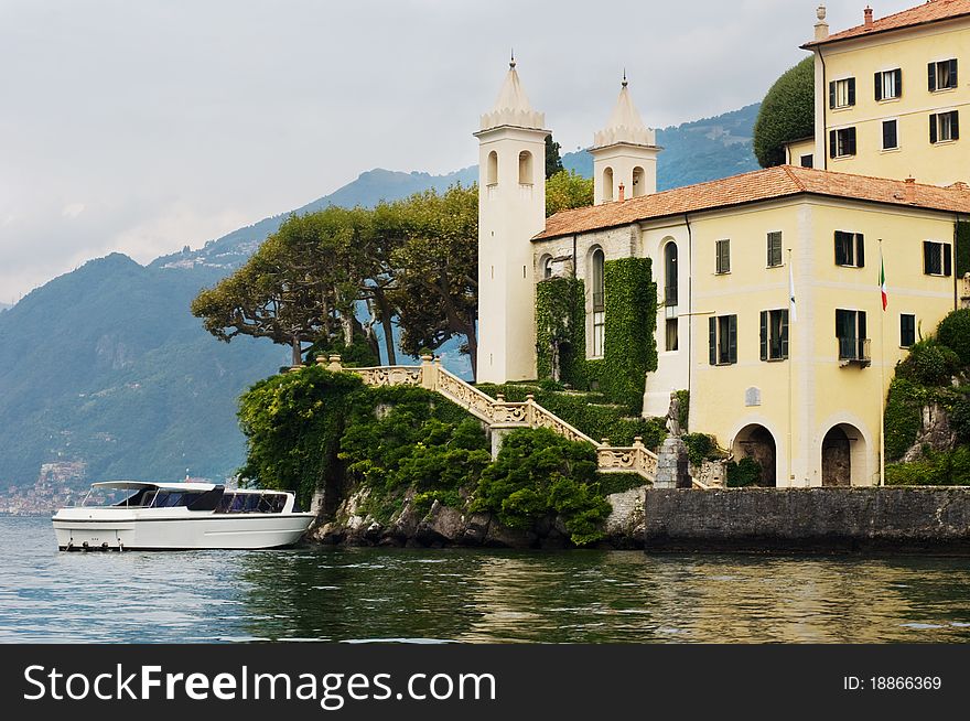 Luxury villa Balbianello on lake Como, Italy