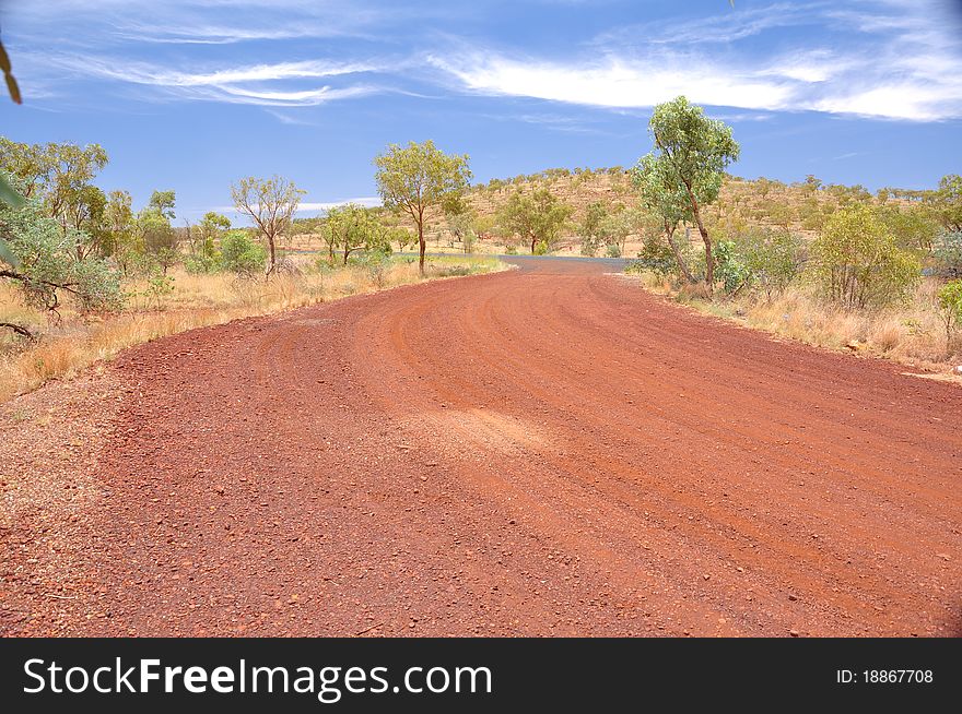 Truck stop in the Australian outback. Truck stop in the Australian outback