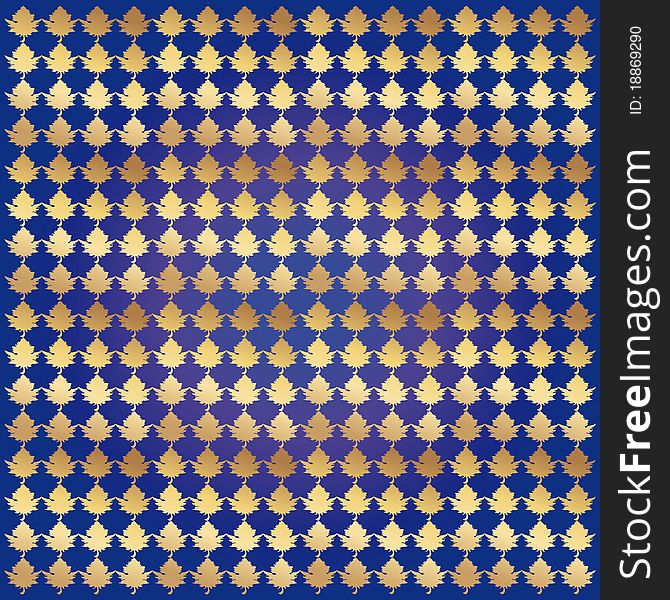 A background with repeated maple leave ornaments for different using or design. A background with repeated maple leave ornaments for different using or design