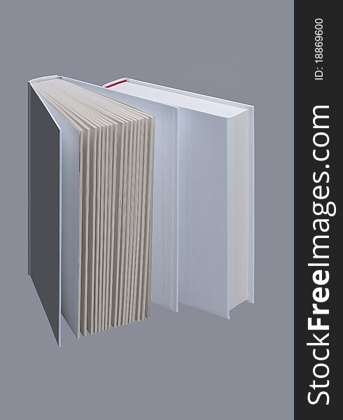 Two White Plain Books For Design Layout