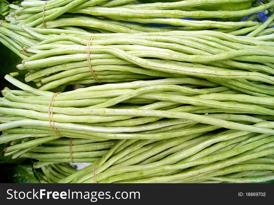 Long string beans, is one of the people like to eat vegetables. Long string beans, is one of the people like to eat vegetables.