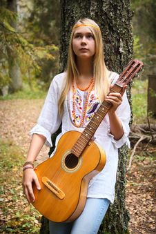 Pretty Girl Playing Guitar Stock Photos Pretty Girl Playing Guitar Stock Photos