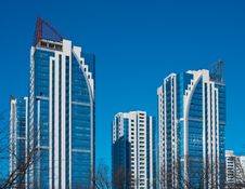 Modern High-rise Apartment Building Royalty Free Stock Photos Modern High-rise Apartment Building Royalty Free Stock Photos