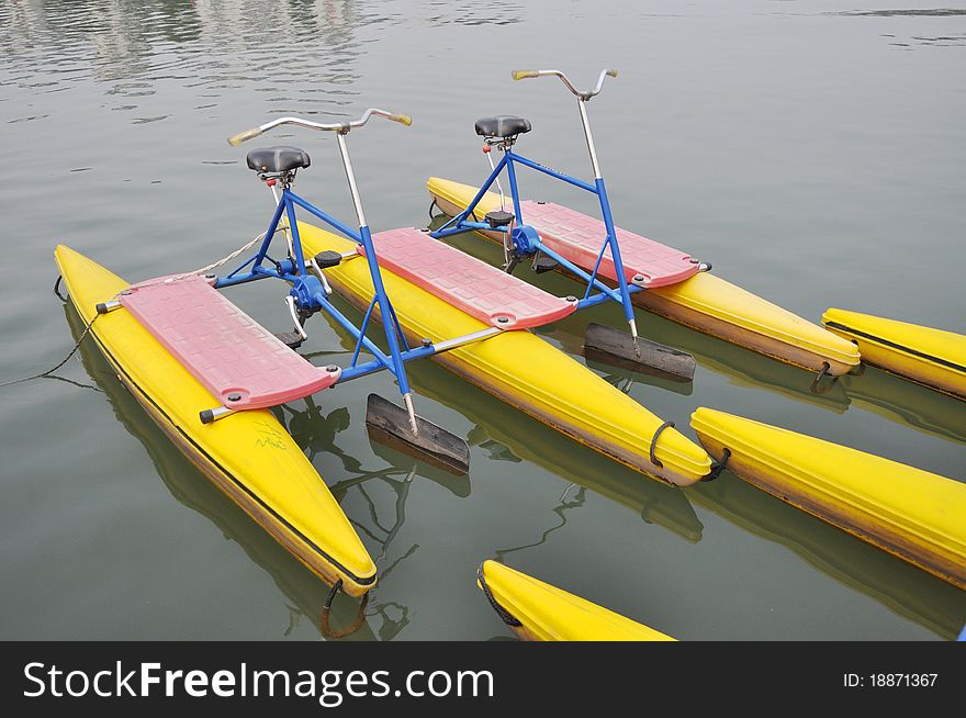 Watercycle In The Lake