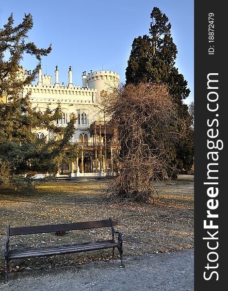 Castle Hluboka nad Vltavou in the Czech Republic