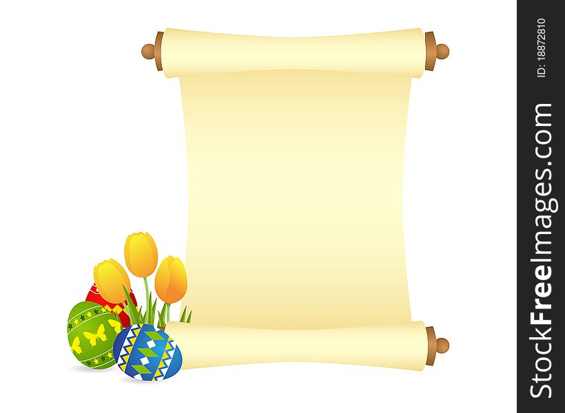 Easter celebration background. Vector illustration, isolated on a white. Easter celebration background. Vector illustration, isolated on a white