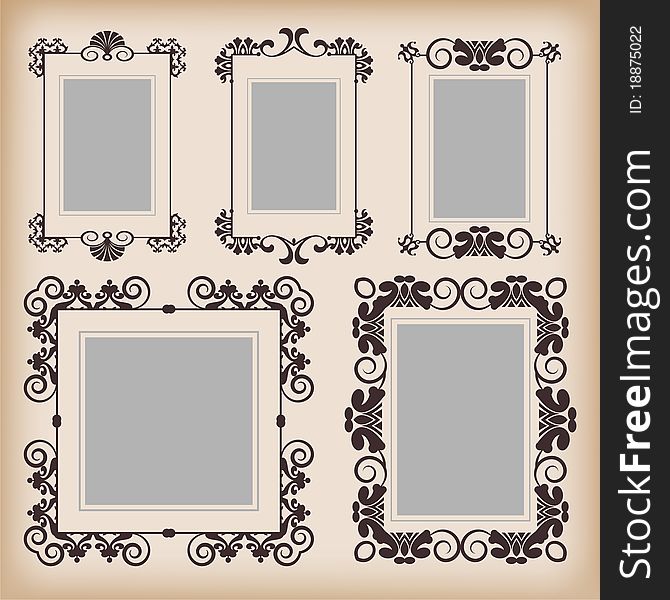 Frames retro for your design