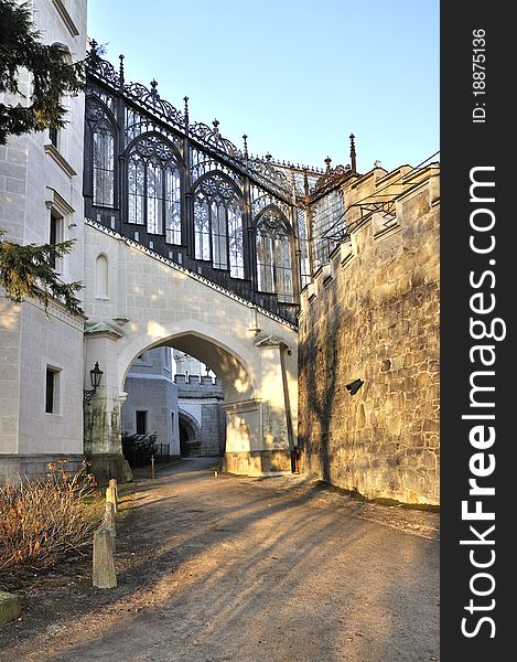 Castle Hluboka nad Vltavou in the Czech Republic