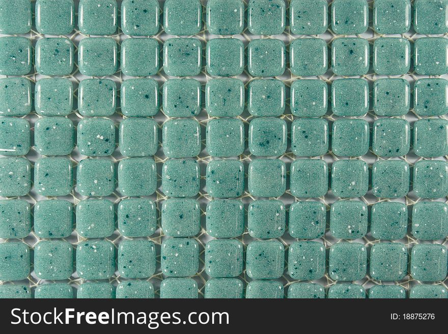 A Green Stone Tiles Background