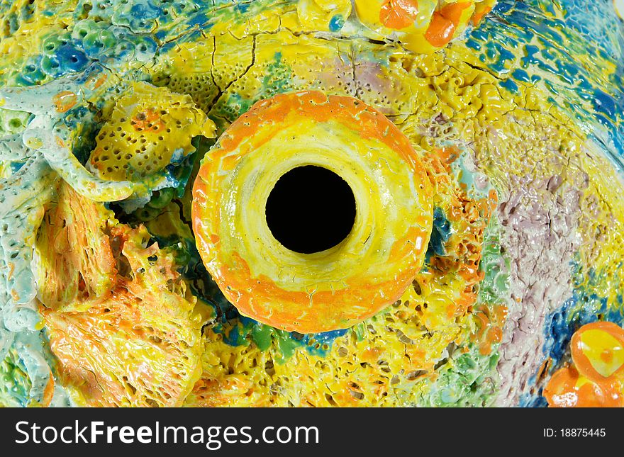 A Background texture colorful ceramic. A Background texture colorful ceramic