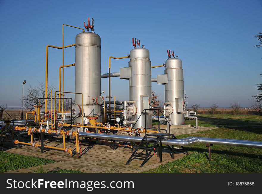 Oil Tanks And Pipes