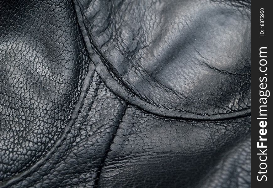 Black leather background for design