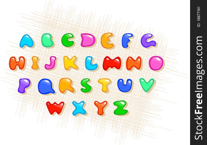 Colorful alphabet