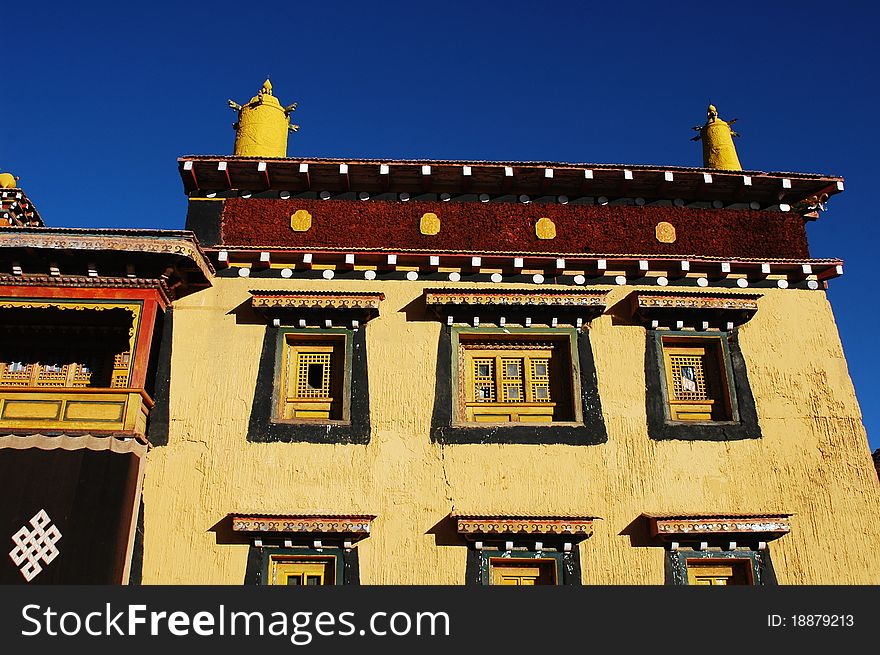 Landmark of a famous historic Tibetan lamasery in east Tibet