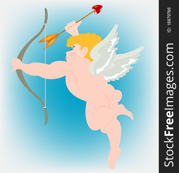 Boy Angel With Wing And Dart Of The Amur