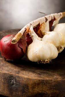 Onion And Garlic Stock Image Onion And Garlic Stock Image