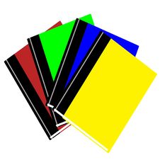 3d Colorful Books Stacked In A Fan Outlay Stock Images 3d Colorful Books Stacked In A Fan Outlay Stock Images