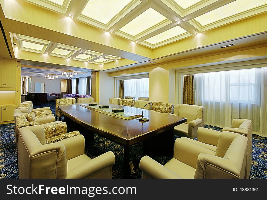 The meeting room is spacious and bright office a good place to people. The meeting room is spacious and bright office a good place to people