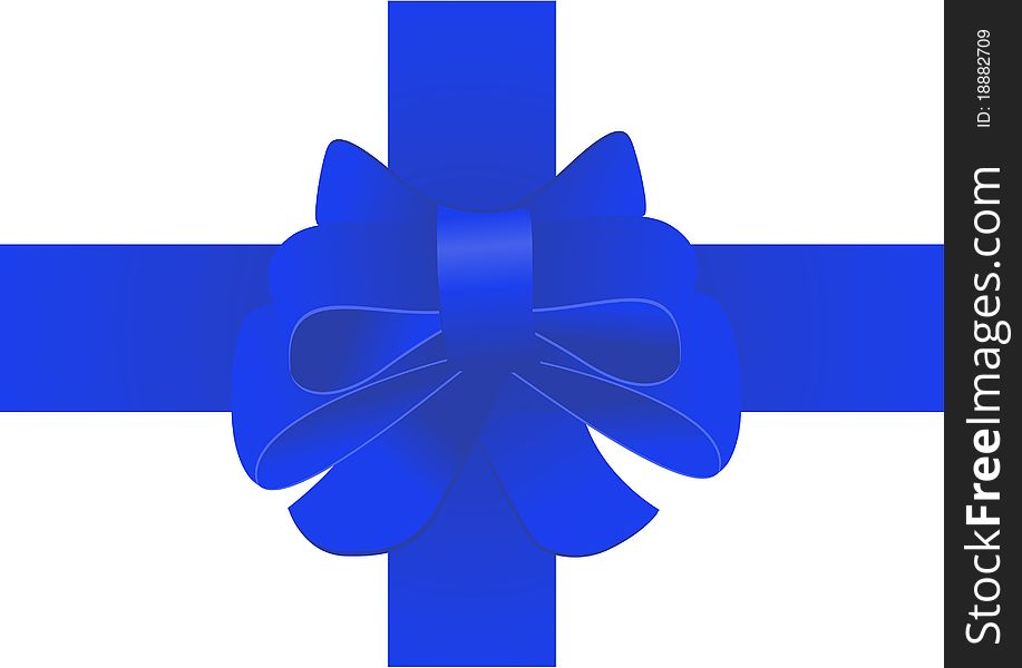 Bow and ribbon for gift wrapping. Bow and ribbon for gift wrapping