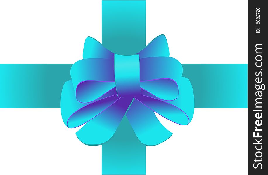 Bow and ribbon for gift wrapping. Bow and ribbon for gift wrapping