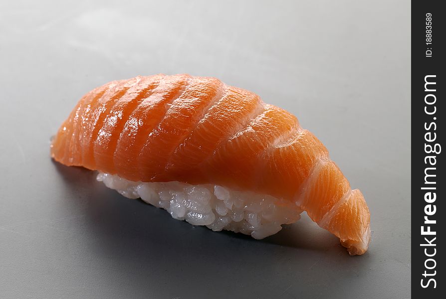 Appetizer fresh sushi with salmon. Appetizer fresh sushi with salmon